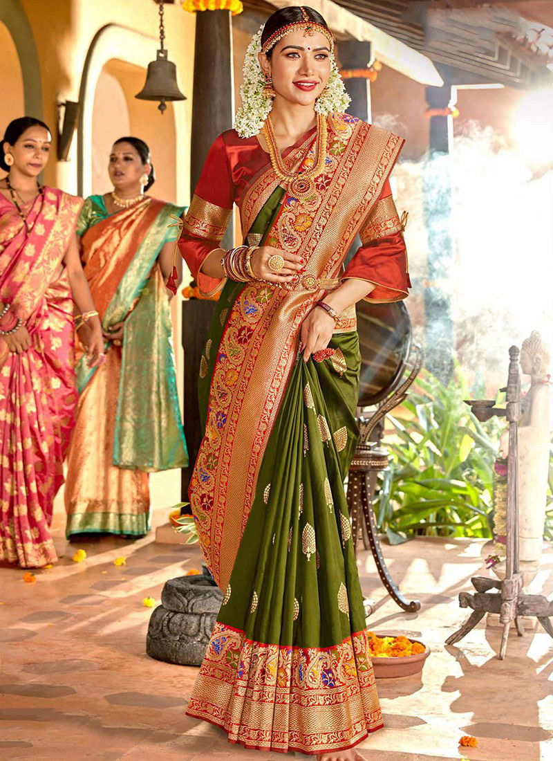 B FINE KASTKARI Stylish Latest Fancy Designer Party And Wedding Wear Heavy Silk Saree Collection